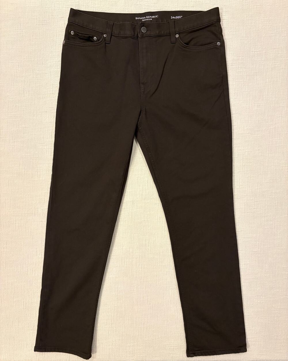 Banana Republic Traveler Slim Fit Pants Men's 34x30 Dark Brown
